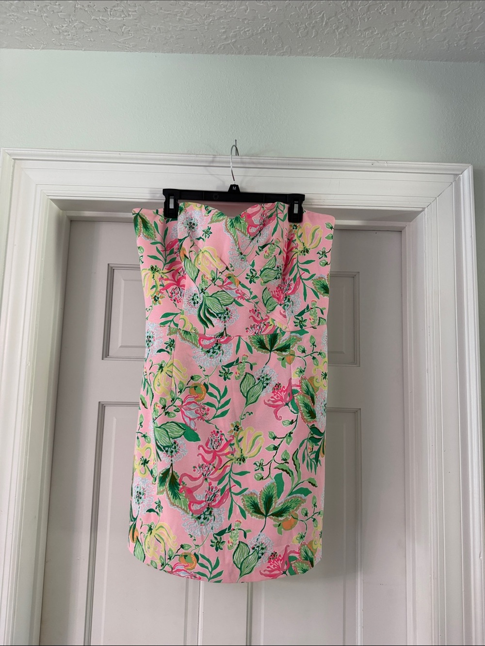 Lilly Pulitzer Strapless Pink Floral Romper Sundress